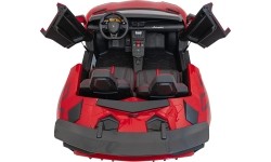 Pojazd elektryczny Lamborghini Aventador SV STRONG, czerwony
