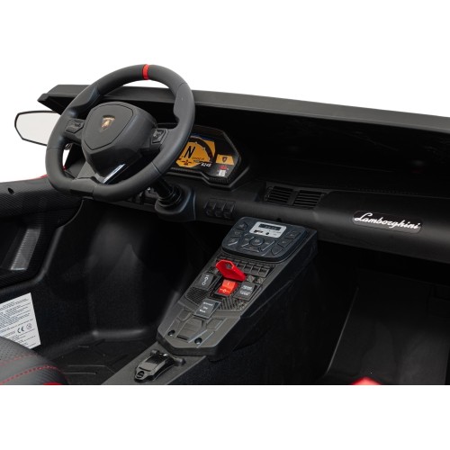 Pojazd elektryczny Lamborghini Aventador SV STRONG, czerwony