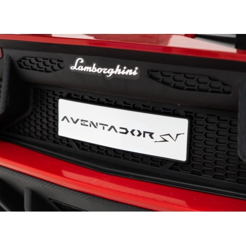 Pojazd elektryczny Lamborghini Aventador SV STRONG, czerwony