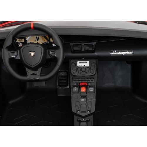 Pojazd elektryczny Lamborghini Aventador SV STRONG, czerwony