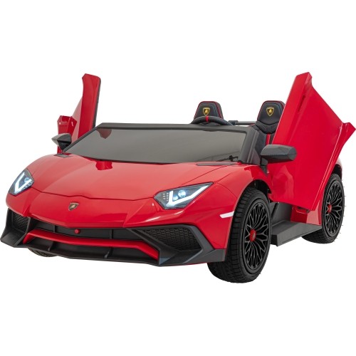 Pojazd elektryczny Lamborghini Aventador SV STRONG, czerwony
