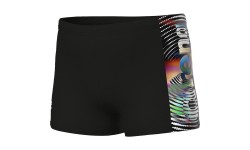 B Arena Lit Logo Swim Short Black-Multi 10-11 - 550