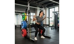 MULTIFUNCTIONAL HALF RACK POWER CAGE KLT5432 SEMI COMMERCIAL HMS