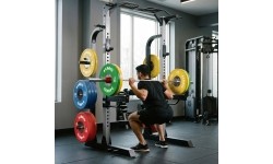 MULTIFUNCTIONAL HALF RACK POWER CAGE KLT5432 SEMI COMMERCIAL HMS