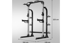 MULTIFUNCTIONAL HALF RACK POWER CAGE KLT5432 SEMI COMMERCIAL HMS