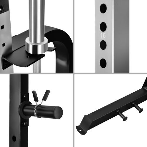 MULTIFUNCTIONAL HALF RACK POWER CAGE KLT5432 SEMI COMMERCIAL HMS