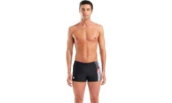 M Lit Logo Swim Short Black-Multi 100 - 550