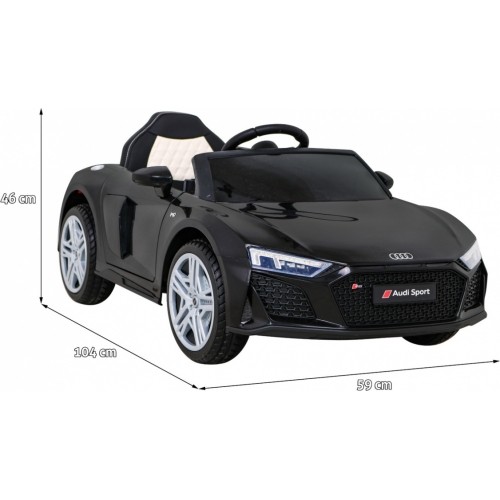 Pojazd elektryczny Audi R8 LIFT, czarny