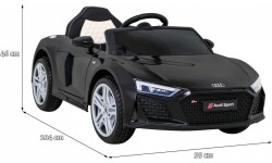Pojazd elektryczny Audi R8 LIFT, czarny
