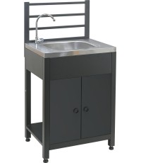 Stół modułowy ze zlewem TORINO 1 do kuchni na zewnątrz 60x47x123cm