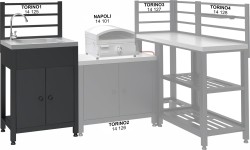 Stół modułowy ze zlewem TORINO 1 do kuchni na zewnątrz 60x47x123cm