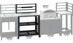 Stół modułowy TORINO 4 do kuchni zewnętrznej 80x47x123cm