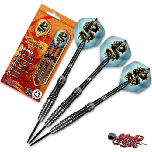 Darts Shot Value Range Scimitar Stainless Brass Steel – 3-Pack