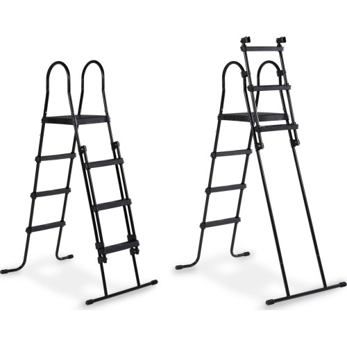 EXIT Basen drewniany ø488x122cm z pompą filtrem piaskowym i kopułą oraz pompą ciepła - brązowy