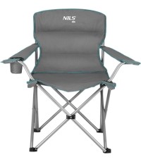 Szaro-zielone krzesło kempingowe NC3079 Nils Camp
