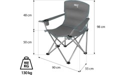 NC3079 SZARO-ZIELONE KRZESŁO KEMPINGOWE NILS CAMP