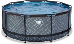 Basen EXIT Stone ø360 x 122 cm z pompą i filtrem