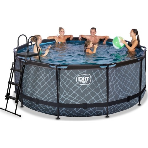 Basen EXIT Stone ø360 x 122 cm z pompą i filtrem