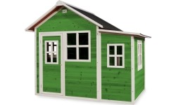 Drewniany domek do zabawy EXIT Loft 150, zielony