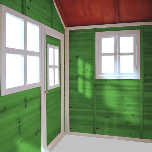 Drewniany domek do zabawy EXIT Loft 150, zielony