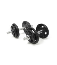 Newton Fitness Rubber Adjustable Dumbbell Set 2 x 10 kg