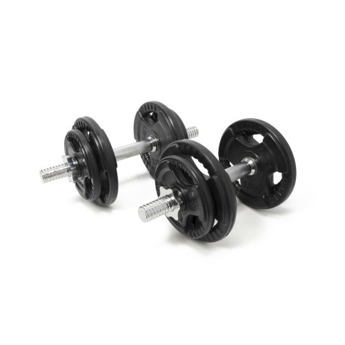 Newton Fitness Rubber Adjustable Dumbbell Set 2 x 10 kg