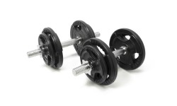 Newton Fitness Rubber Adjustable Dumbbell Set 2 x 10 kg