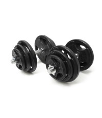 Newton Fitness Rubber Adjustable Dumbbell Set 2 x 20 kg