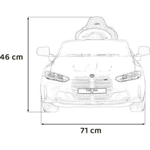 Pojazd elektryczny BMW M4, czarny