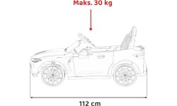 Pojazd elektryczny BMW M4, czarny
