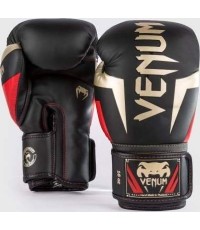Rękawice bokserskie Venum Elite - czarny/złoty/czerwony