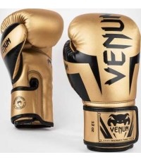 Rękawice bokserskie Venum Elite - złote/czarne