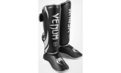 Ochraniacze goleni Venum Challenger 2.0 Standup - czarny/srebrny