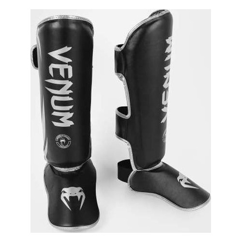 Ochraniacze goleni Venum Challenger 2.0 Standup - czarny/srebrny