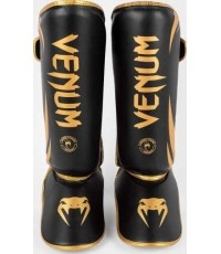 Ochraniacze goleni Venum Challenger Standup - czarne/złote