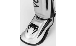 Venum Elite Standup Shinguards - Silver/Black
