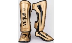 Venum Elite Standup Shin guards - Gold/Black