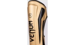 Venum Elite Standup Shin guards - Gold/Black