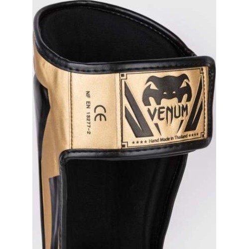 Venum Elite Standup Shin guards - Gold/Black