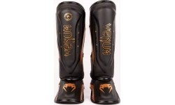 Ochraniacze Venum Elite Evo - czarne/brązowe