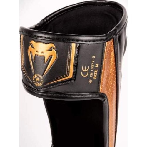 Ochraniacze Venum Elite Evo - czarne/brązowe