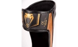 Ochraniacze Venum Elite Evo - czarne/brązowe