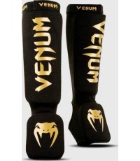 Ochraniacze na nogi Venum Kontact, czarno-złote