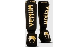 Ochraniacze na nogi Venum Kontact, czarno-złote