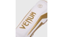 Venum Elite Standup Leg Guards - White/Gold