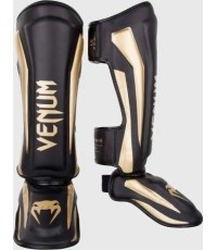 Venum Elite Standup Leg Guards - Black/Gold
