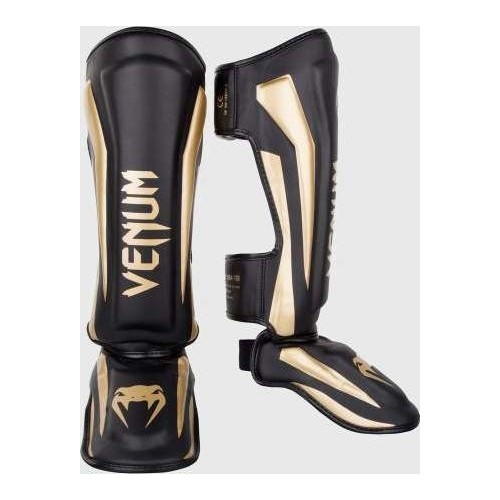 Venum Elite Standup Leg Guards - Black/Gold