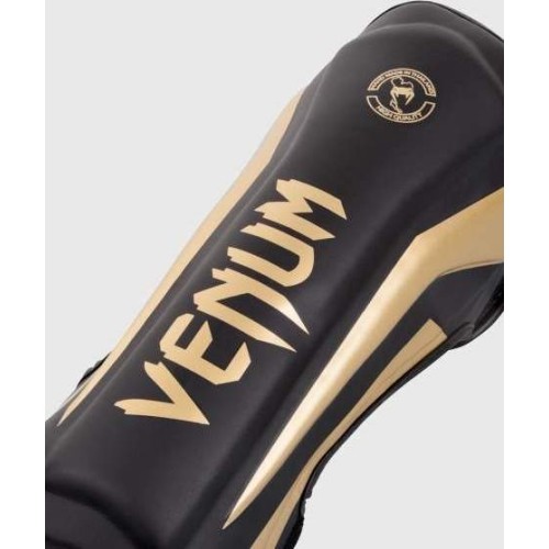 Venum Elite Standup Leg Guards - Black/Gold