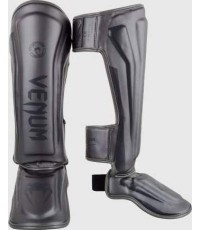 Venum Elite Standup Shinguards - Grey/Grey