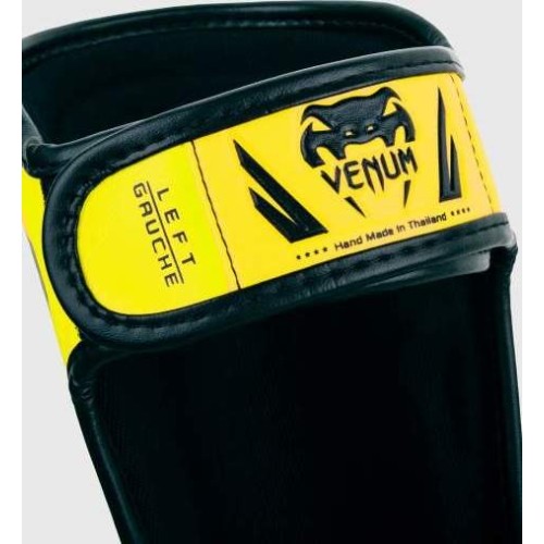 Ochraniacze goleni Venum Elite Kids - Exclusive - Neo Yellow